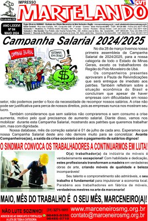 Martelando Maio 2024