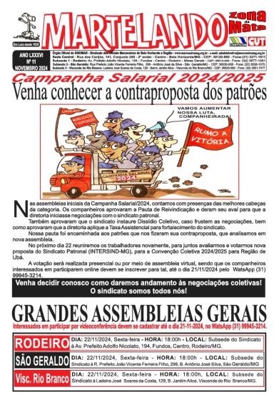 Martelando Novembro 2024